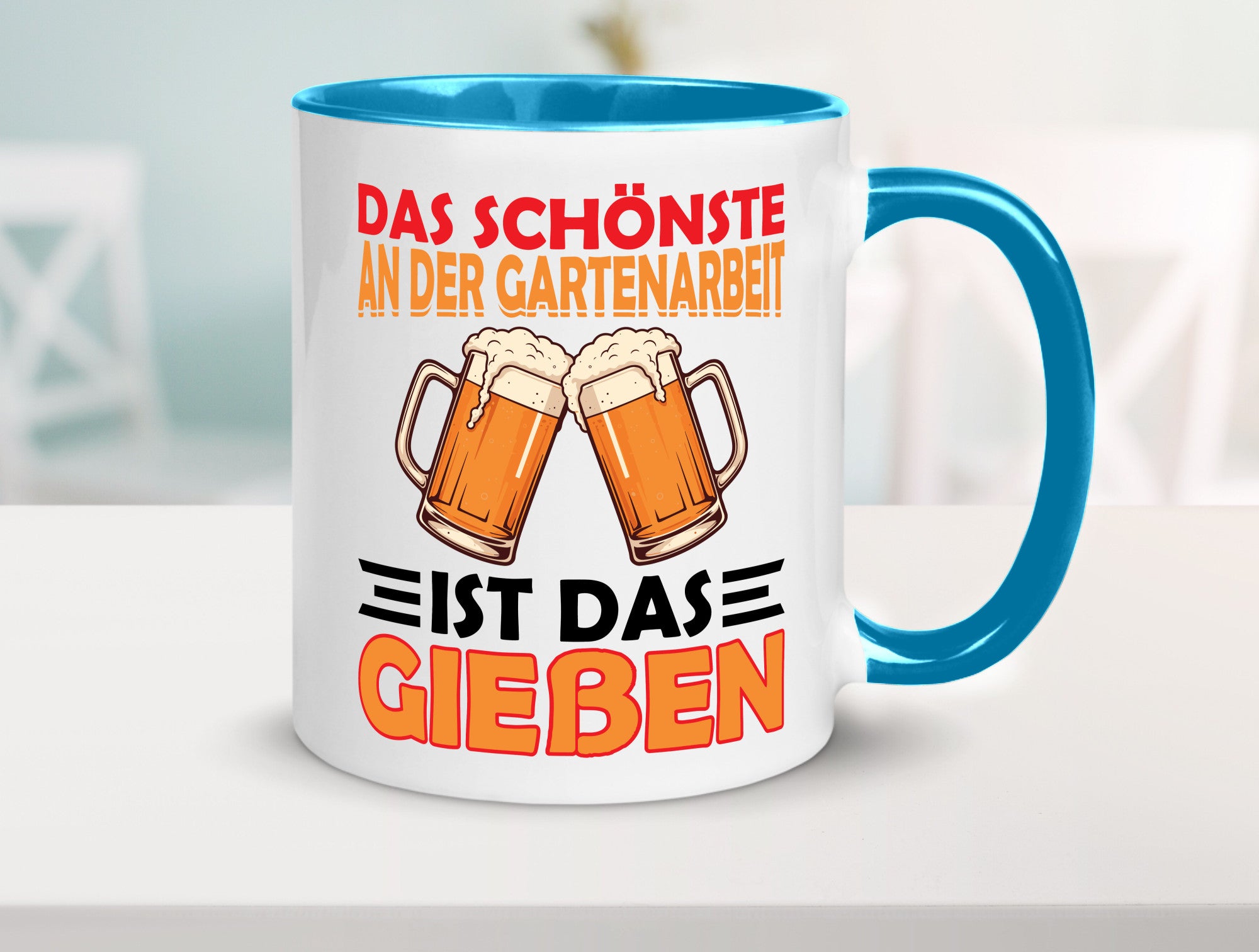Das schönste an gartenarbeit ist Gießen | Biertrinker Geschenkidee Arbeit