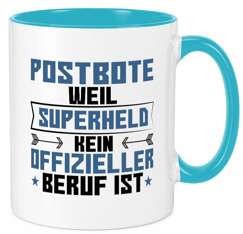 Superheld Postbote | Beruf Post Briefträger Geschenk Arbeit Kollegen Büro