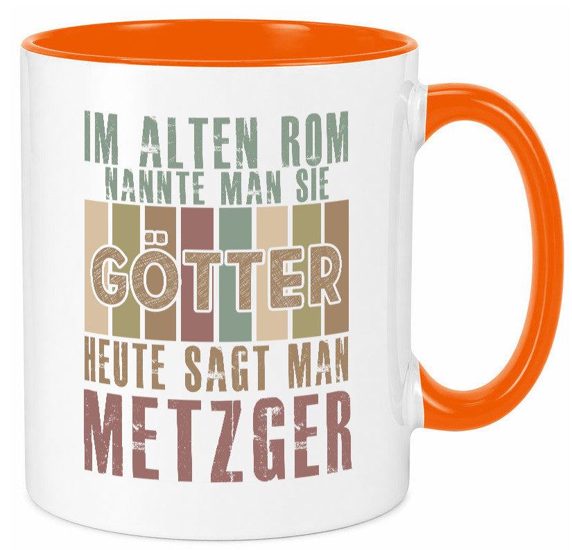 Heute sagt man: Metzger | Fleischer Metzgerei Geschenkidee Humor Tasse