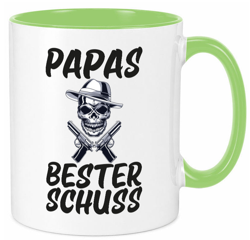Papas bester schuss | Vatertag Papa der Welt Humor Familie Geschenkidee Tasse