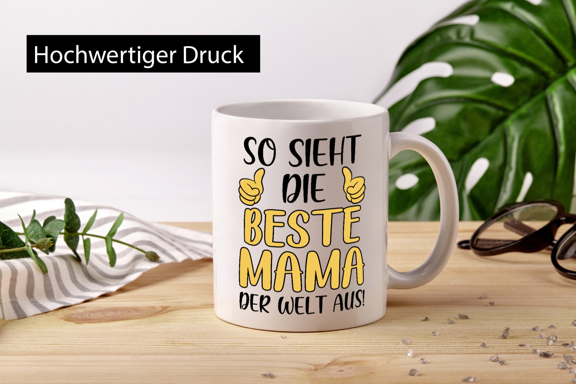 Beste Mama der Welt | Daumen hoch Geschenk Familie Geschenkidee lustiger Spruch
