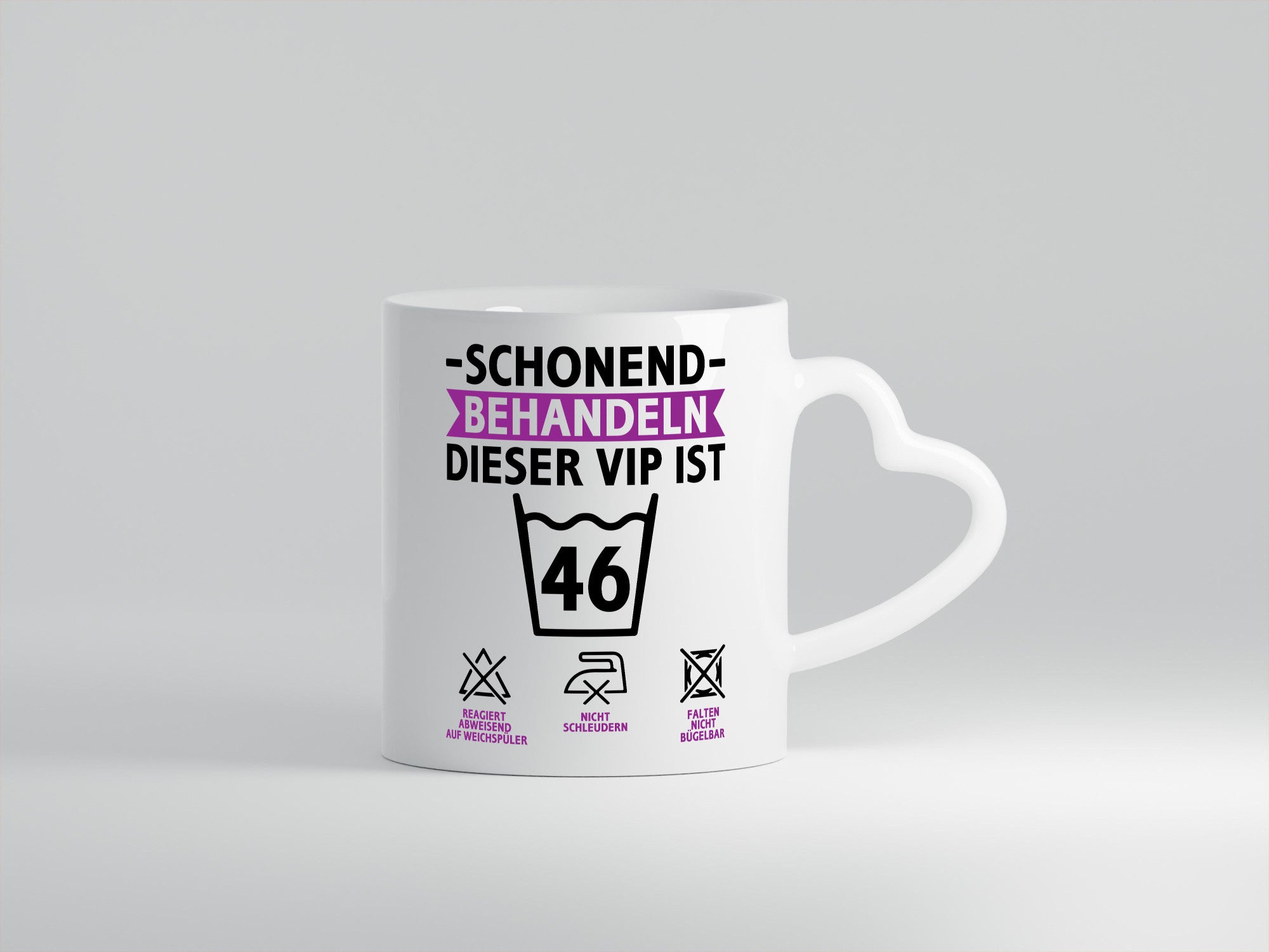 46 Geburtstag | schonend behandeln Jahre v2 Humor Geschenkidee Tasse