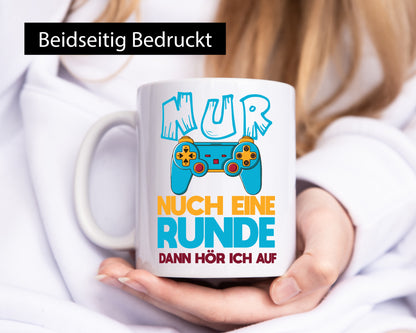 Nur noch eine Runde dann hör ich auf | Gamer Zocken lustig Humor Geschenkidee