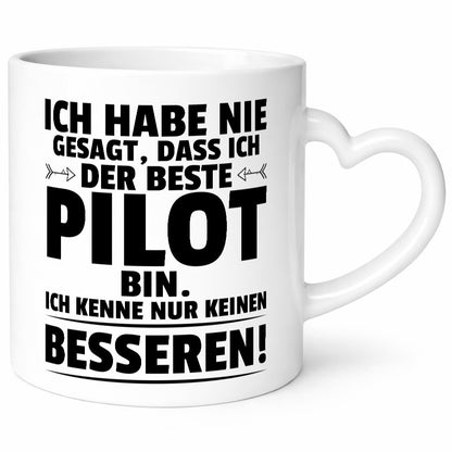 Der Beste Pilot | Flugzeug Piloten Humor Geschenkidee Tasse