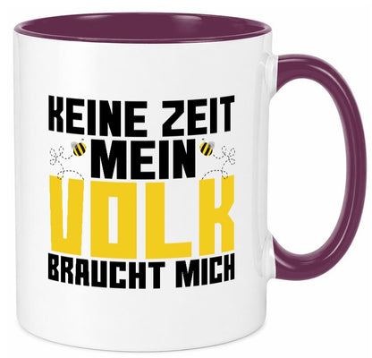 Mein Volk braucht mich | Bienenvolk Imker Honigmacher lustig Humor Geschenkidee Tasse