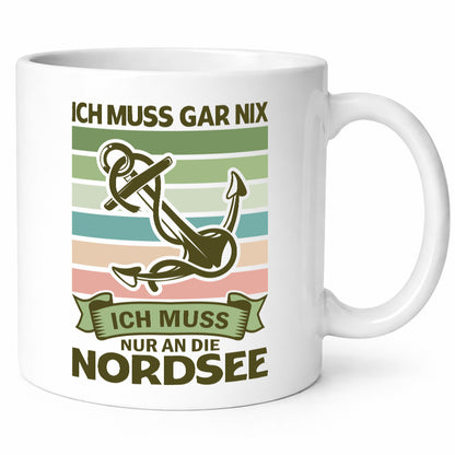 Ich muss gar nix | Nordsee Reisen lustiger Spruch Geschenk Humor Geschenkidee