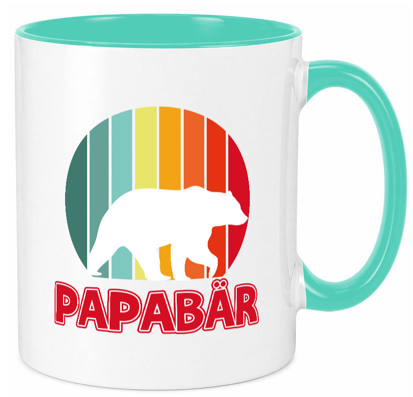 Papabär | Papa Tasse Vater Vatertag Bär lustiger Spruch Geschenk Familie