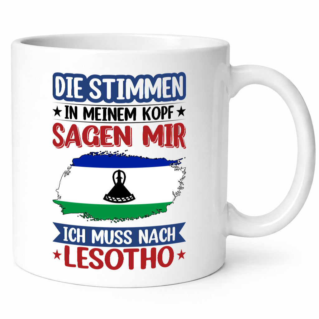 Lesotho | Urlaub Stimmen in meinem Kopf Traumland lustig Humor Geschenkidee