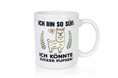 Ich bin so süß | niedlich Lama Zucker pupsen Humor Geschenkidee Tasse