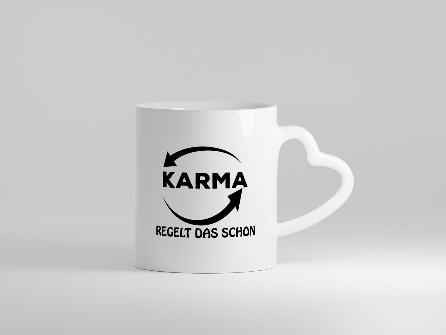 Karma regelt das lustig Humor Geschenkidee Geschenk Tasse