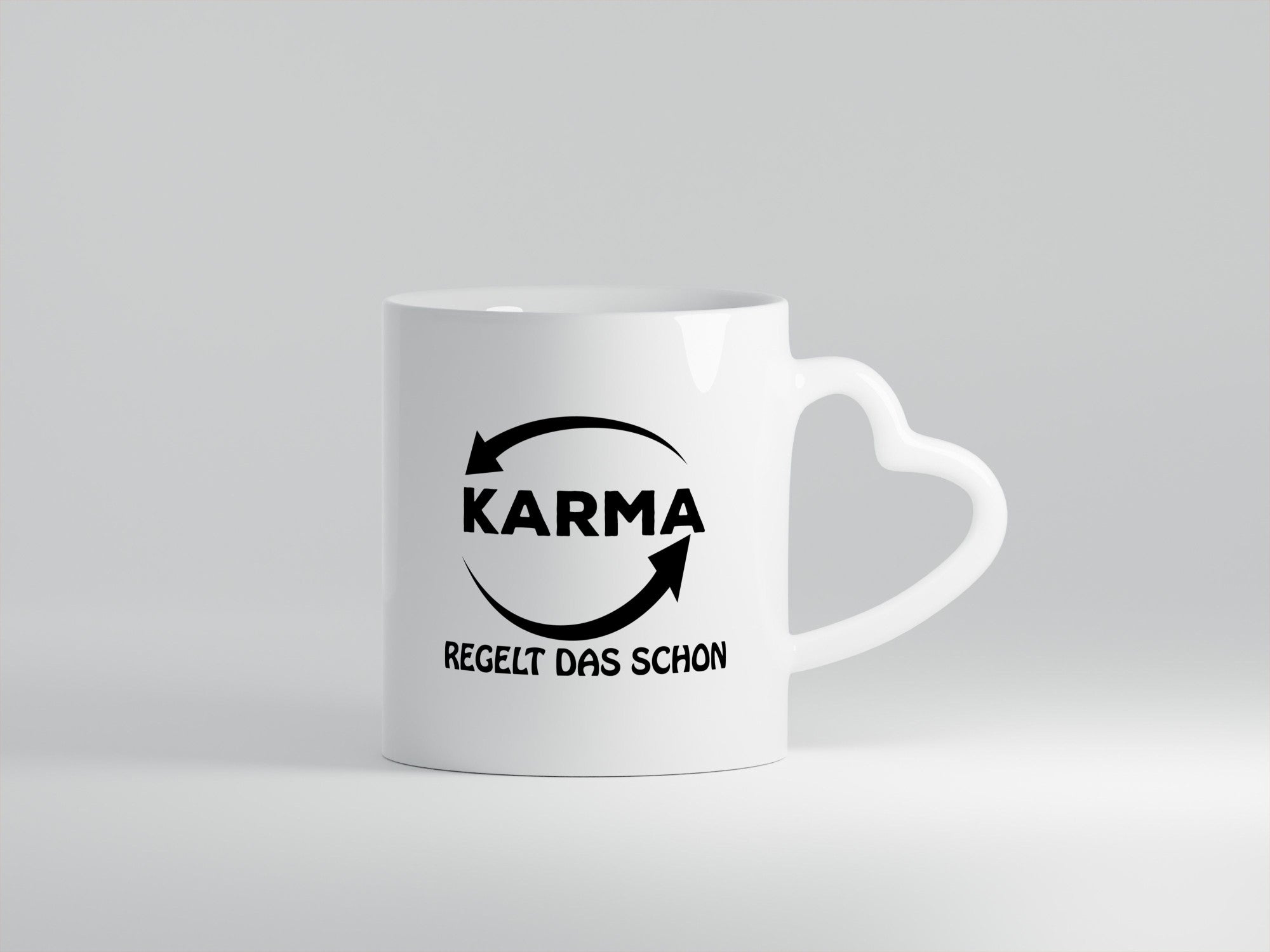 Karma regelt das lustig Humor Geschenkidee Geschenk Tasse