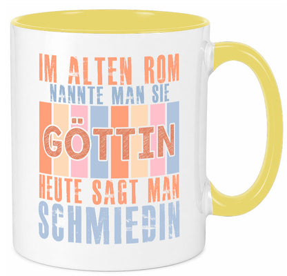 Heute sagt man: Schmiedin | Schmied Beruf Schmiederei lustiger Spruch Geschenk