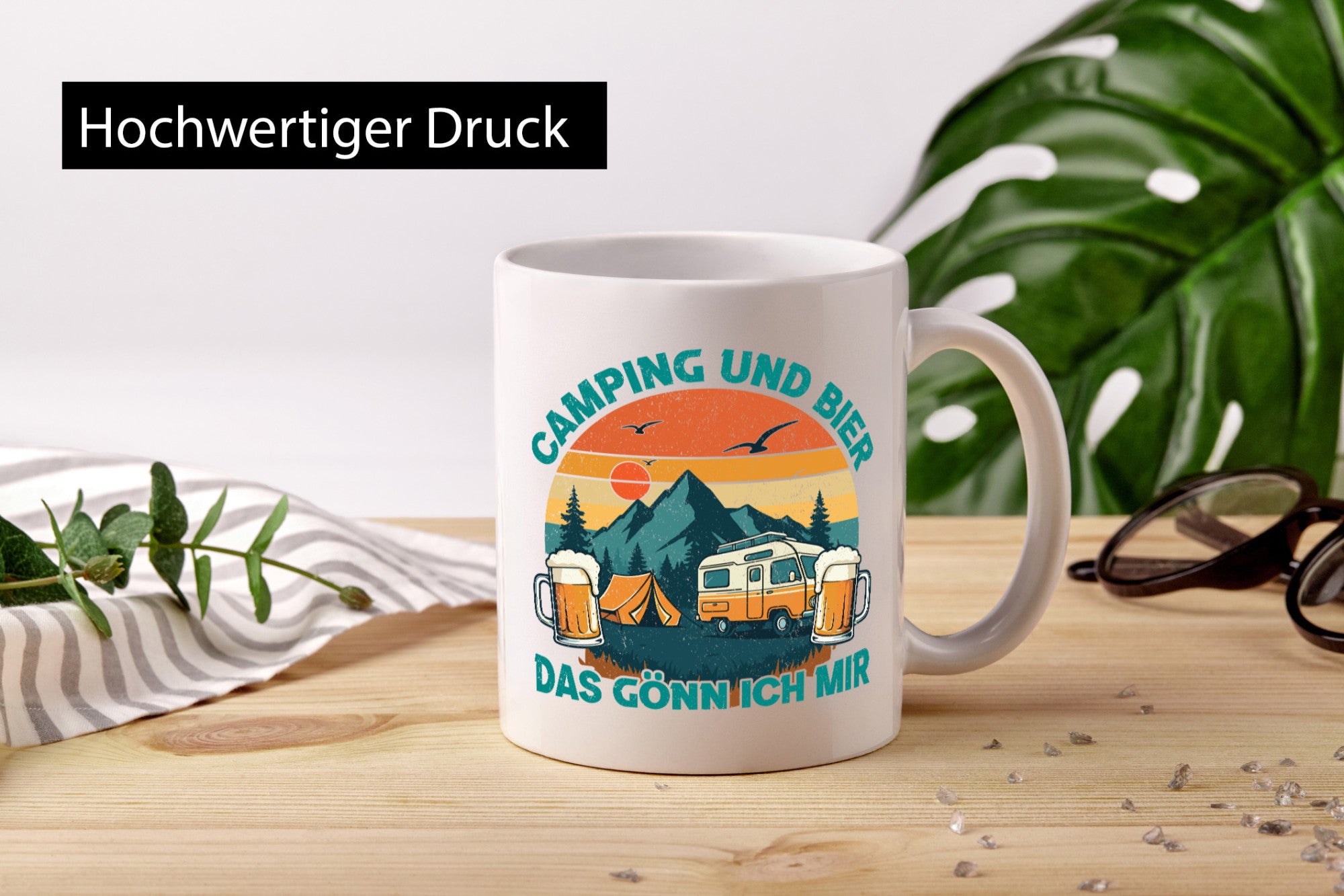 Camping und bier das gönn ich mir | lustig Humor Geschenkidee Geschenk Tasse