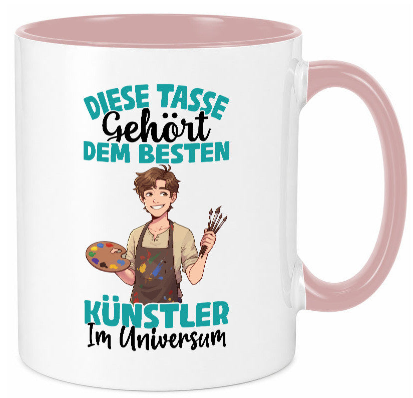 Im Universum: Künstler | Kunst Geschenkidee Humor Tasse