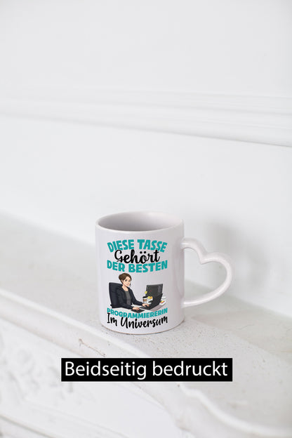 Im Universum: Programmiererin | Software Entwickler Humor Geschenkidee Tasse