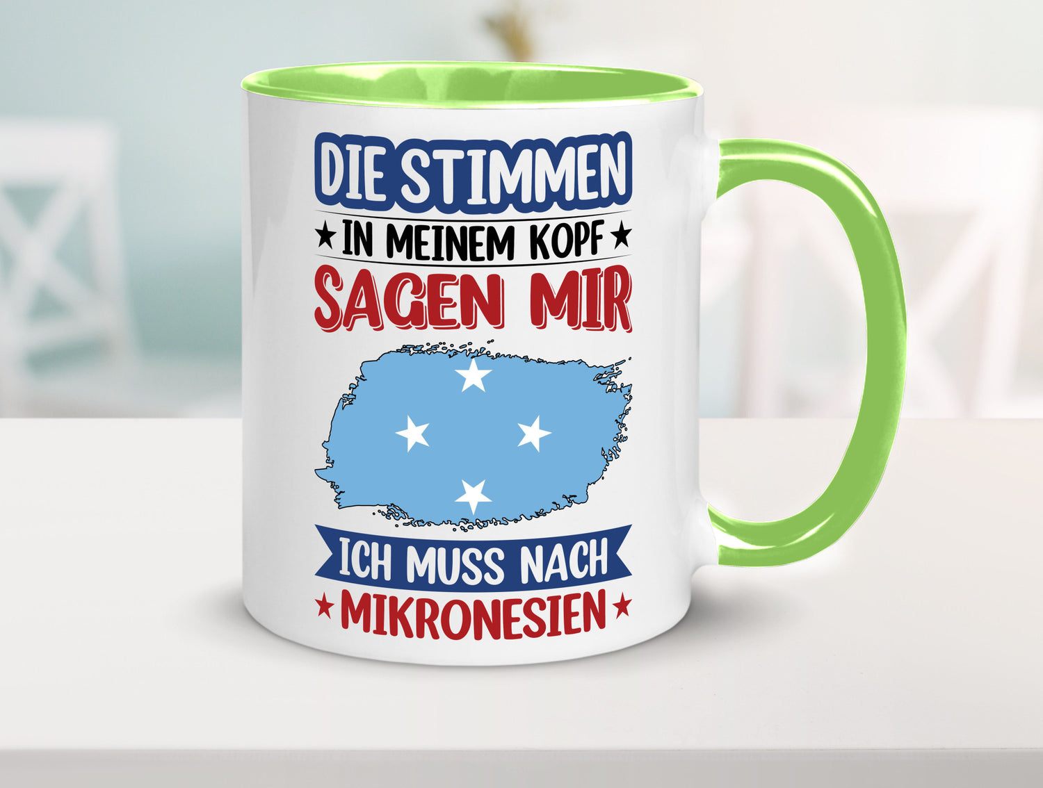 Mikronesien | Urlaub Stimmen in meinem Kopf Traumland Geschenk Humor