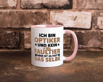 Ich bin kein Faultier: Optiker | Augenoptiker v2 lustiger Spruch Geschenk