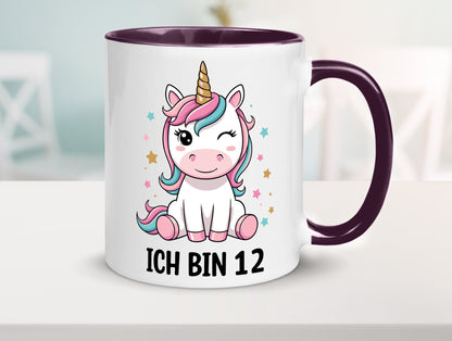 12. Geburtstag | 12 Jahre Einhorn Mädchen lustig Geschenkidee Geschenk Tasse