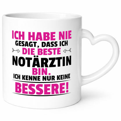 Die Beste Notärztin | Ärztin Humor Geschenkidee Tasse