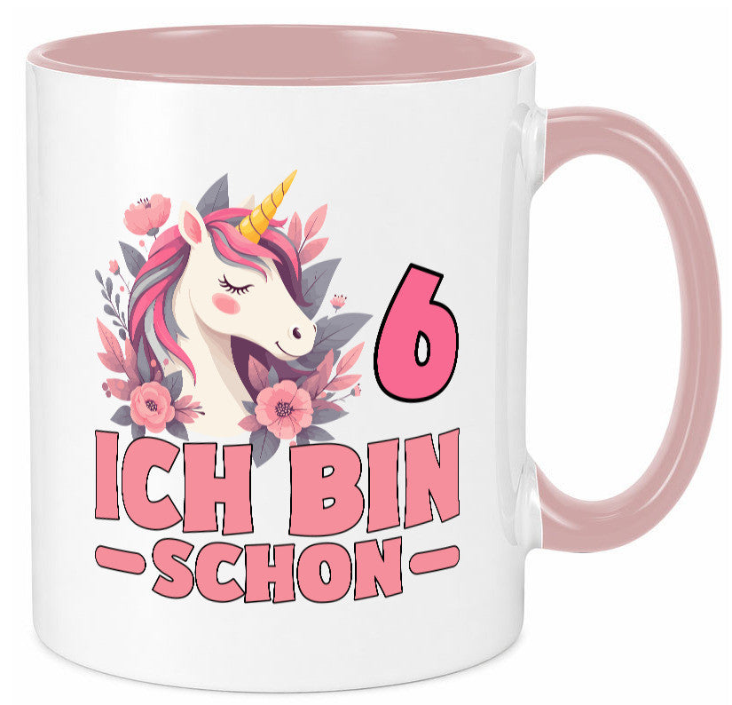 6. Geburtstag | 6 Jahre Einhorn bin schon Mädchen Geschenk Geschenkidee