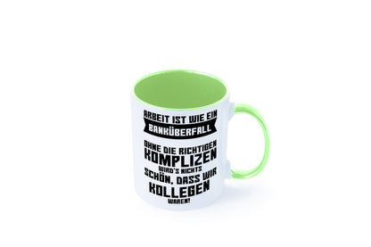 Arbeit | Kollegen Komplizen Jobwechsel Abschied Büro lustiger Spruch Geschenk