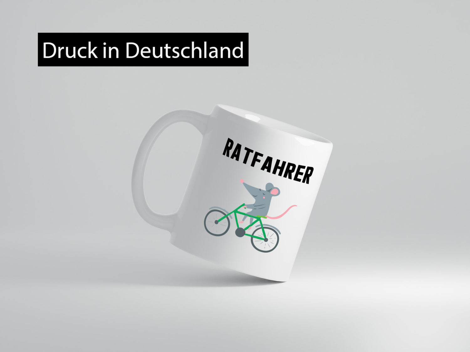 Ratfahrer Motiv | Radfahrer Tasse Ratte lustig Geschenkidee Humor