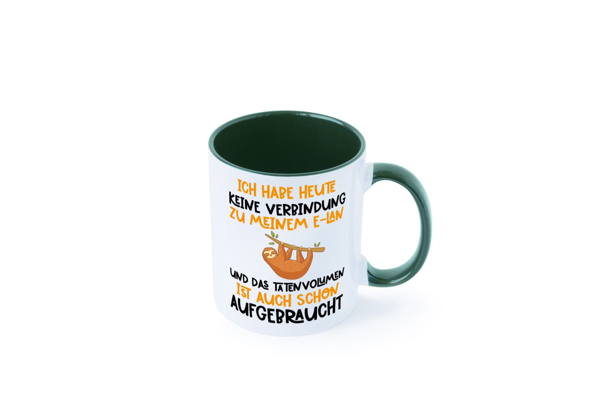 Tatenvolumen aufgebraucht | Spruch Humor Faultier Tierliebhaber Geschenkidee