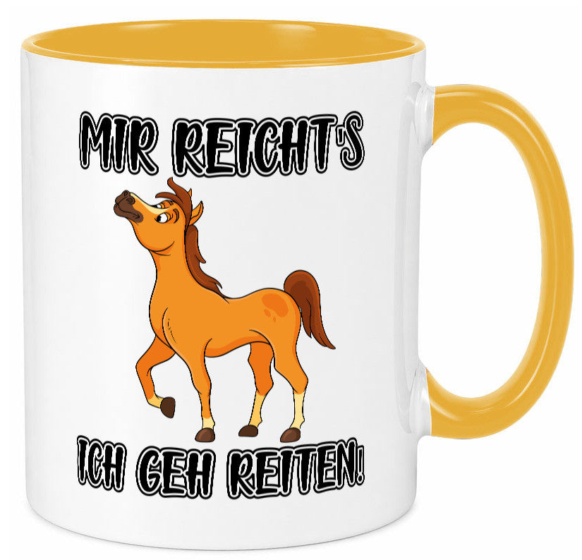 Ich geh reiten | Pferde Tasse Reiter Mädchen Humor Geschenkidee