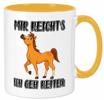 Ich geh reiten | Pferde Tasse Reiter Mädchen Humor Geschenkidee