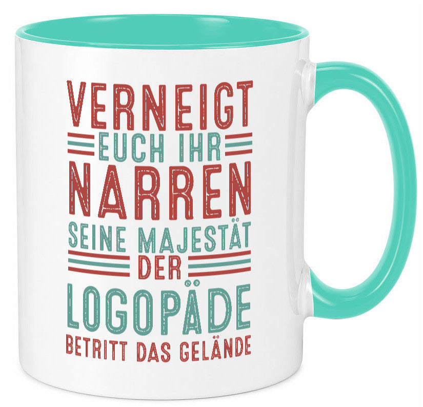 Verneigt euch: Logopäde | Sprachtherapie Geschenkidee Humor Tasse