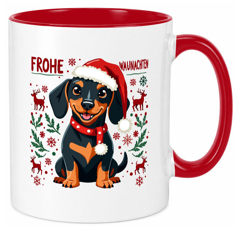 Frohe Waunachten | Ugly Christmas Weihnachtshund v2 Humor Tierliebhaber