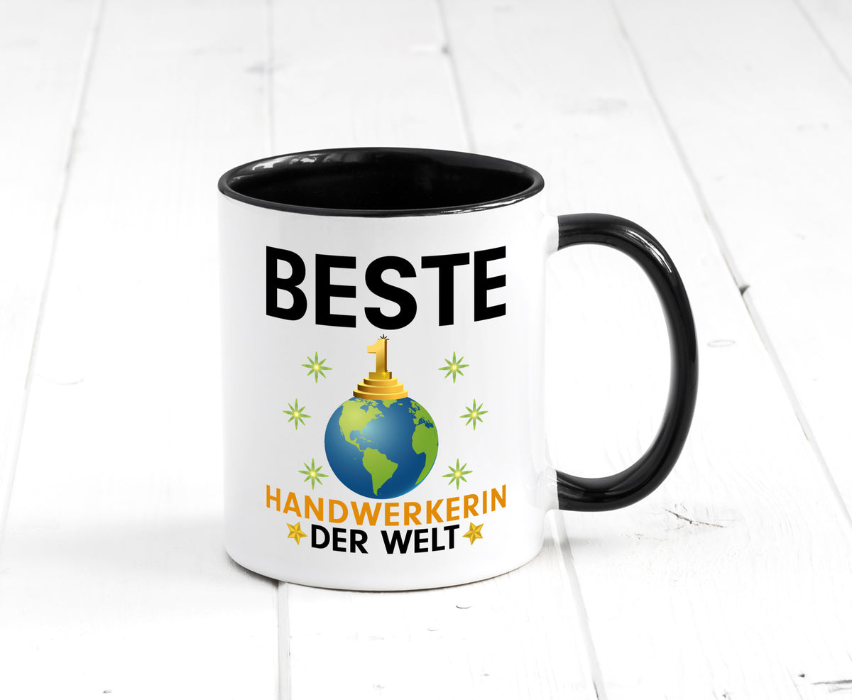 Welt Beste Handwerkerin | Handwerkerinnen lustiger Spruch Geschenk Humor Tasse