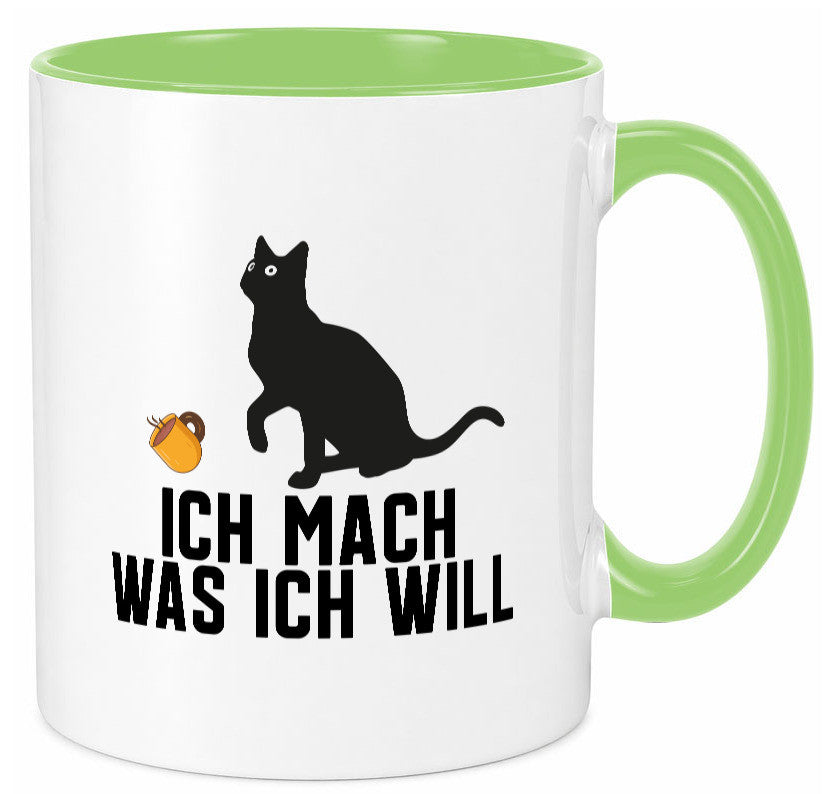 Ich mach was will | Katze Katzenliebhaber Egoist lustig Tierliebhaber Humor Tasse