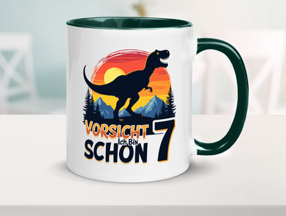 7. Geburtstag | 7 Jahre Dinosaurier v2 Geschenk Geschenkidee lustiger Spruch