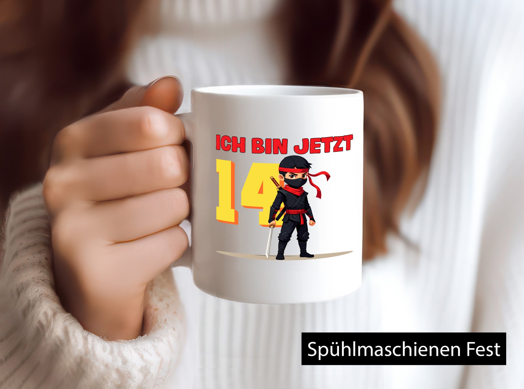14. Geburtstag | 14 Jahre Ninja Kinder lustiger Spruch Geschenk Geschenkidee