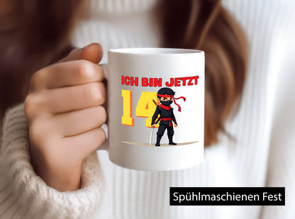 14. Geburtstag | 14 Jahre Ninja Kinder lustiger Spruch Geschenk Geschenkidee