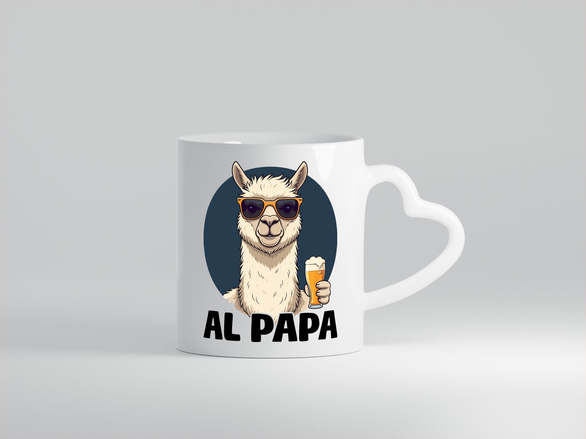 Al Papa | Lama Alpaka Vatertag Bier Liebhaber lustiger Spruch Geschenk Familie