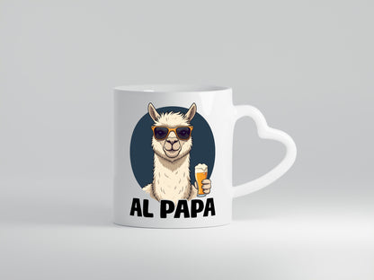 Al Papa | Lama Alpaka Vatertag Bier Liebhaber lustiger Spruch Geschenk Familie