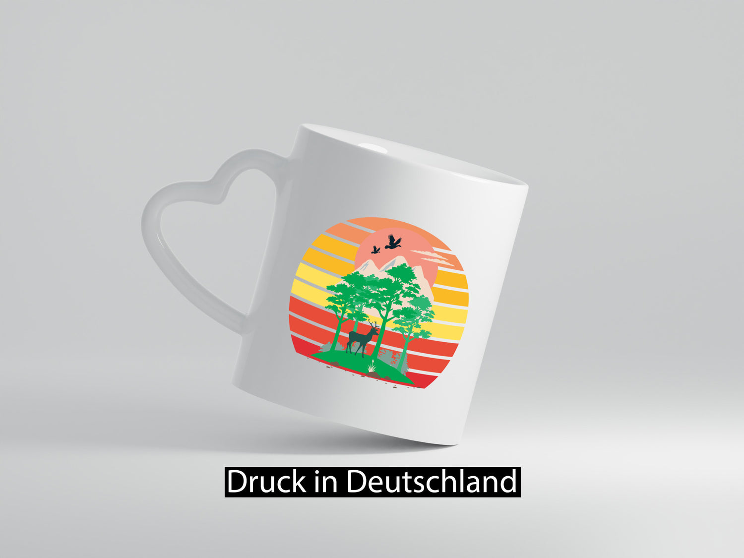 Waldlichtung | Outdoor Natur Bäume Retro v2 Humor Geschenkidee Tasse