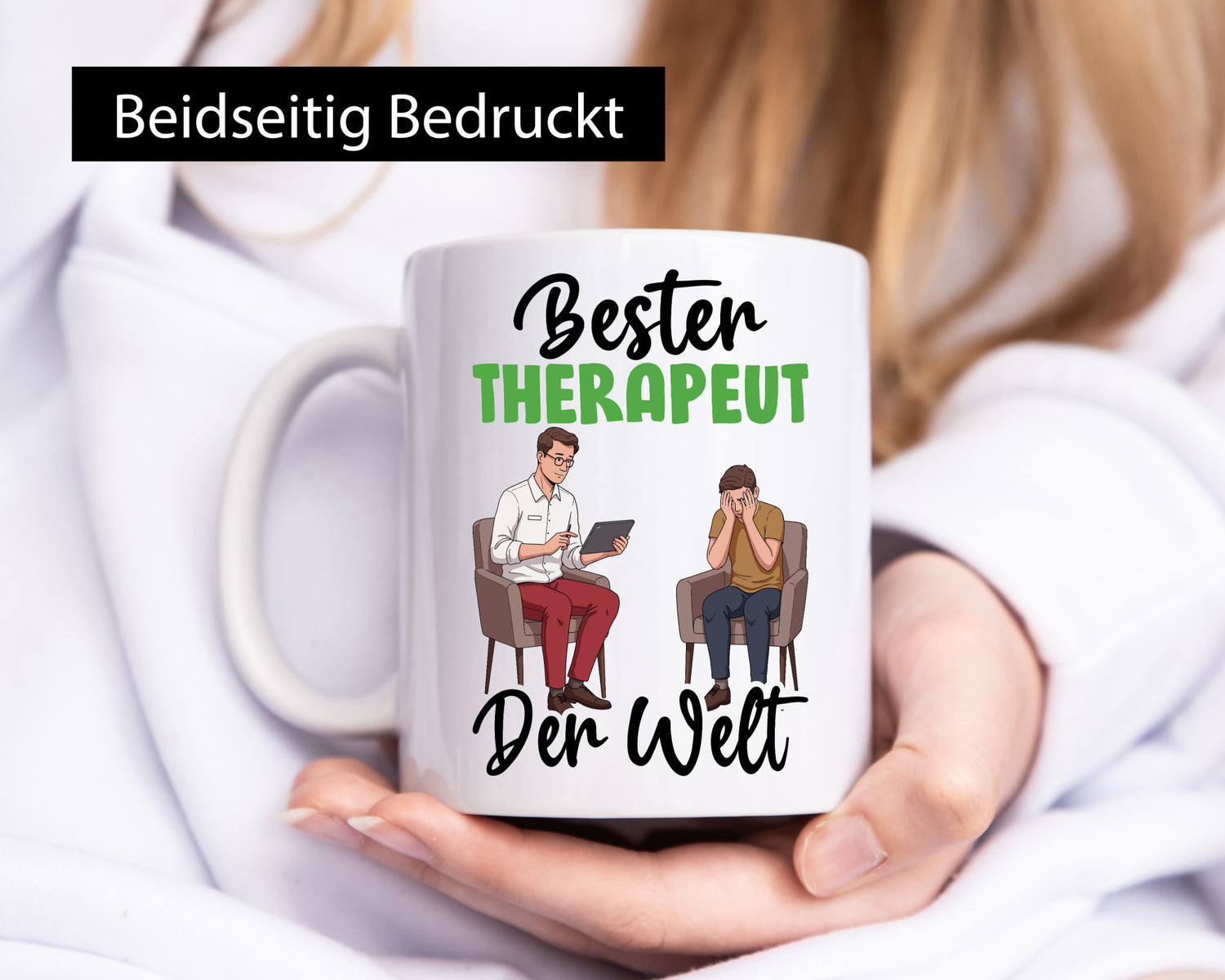 Bester Therapeut | Psychotherapie Therapie v2 Humor Geschenkidee Tasse