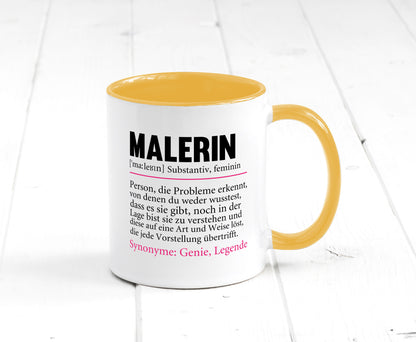Malerin | Spruch Beruf lustig Malerinnen Humor Arbeit Kollegen Büro