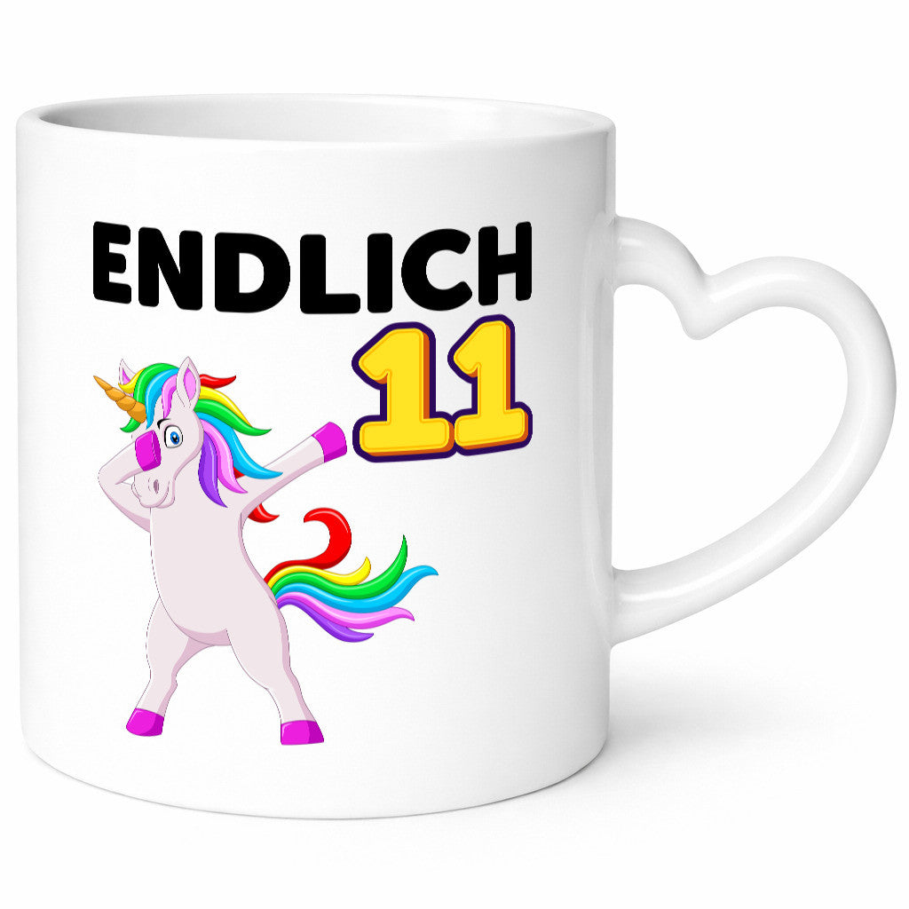 11. Geburtstag | endlich 11 Jahre Einhorn Mädchen lustig Geschenkidee Geschenk