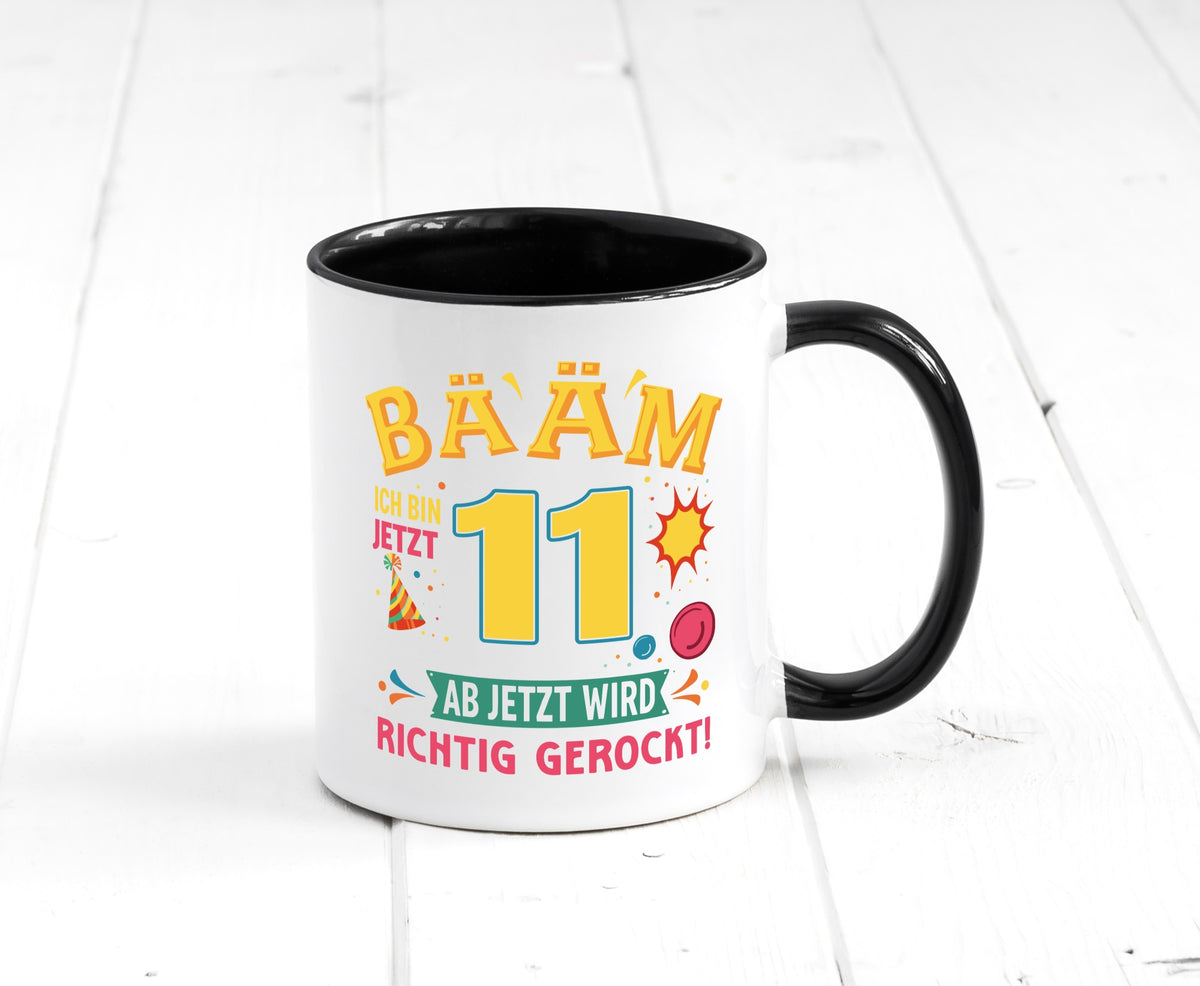 11. Geburtstag | 11 Jahre ab jetzt wird richtig gerockt lustig Geschenkidee Tasse