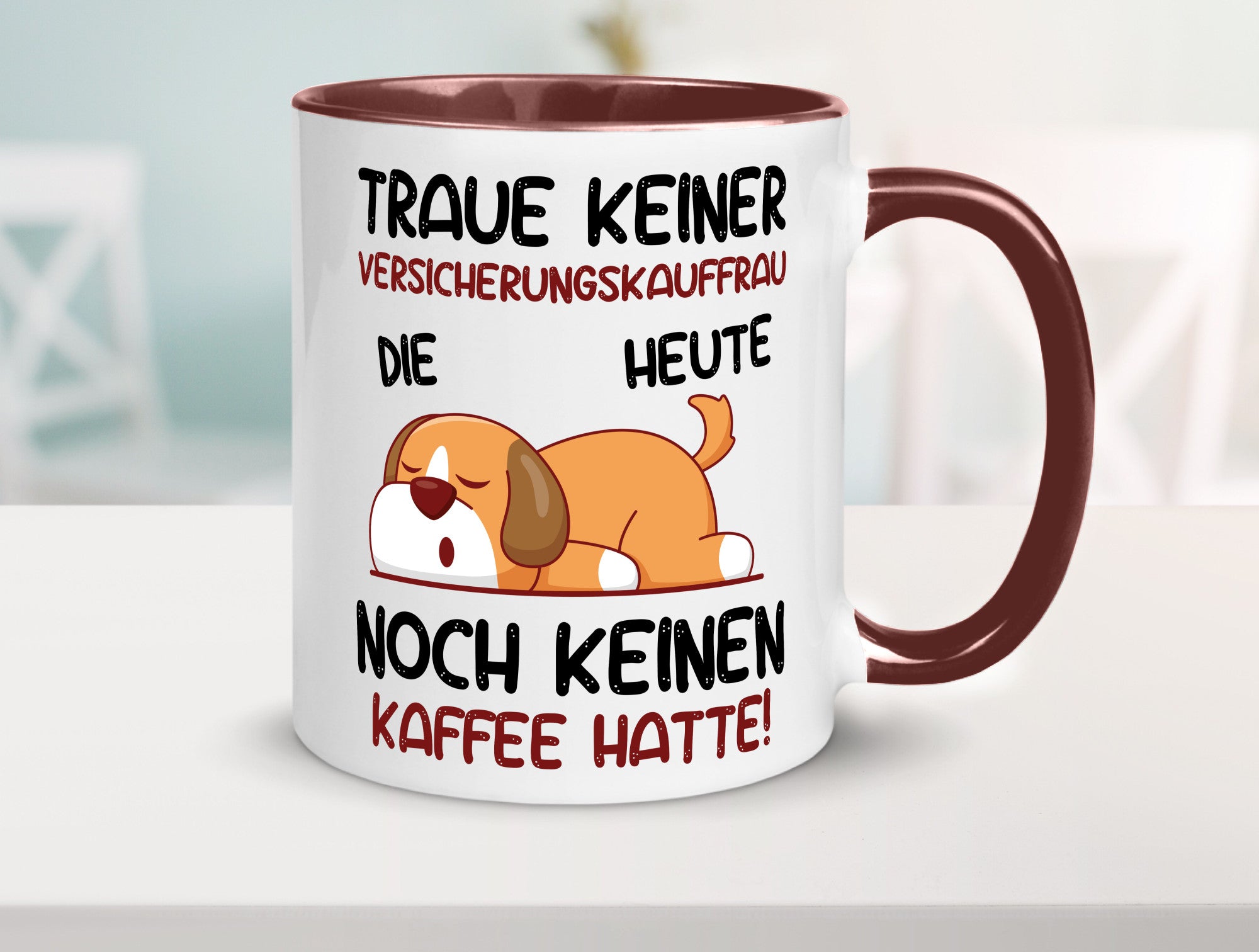 Traue keiner Versicherungskauffrau | Kauffrau Geschenk Humor Geschenkidee