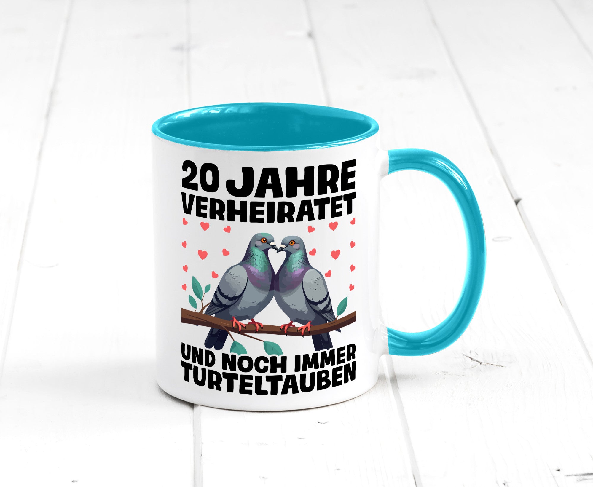 20 Jahre verheiratet | Turteltauben Ehe Ehepaar lustig Humor Geschenkidee