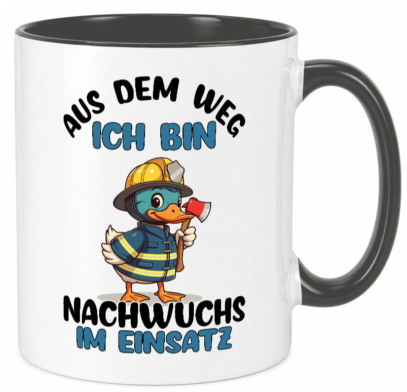 THW nachwuchs | Technische Hilfe Hilfswerk aus dem weg Geschenkidee Humor Tasse