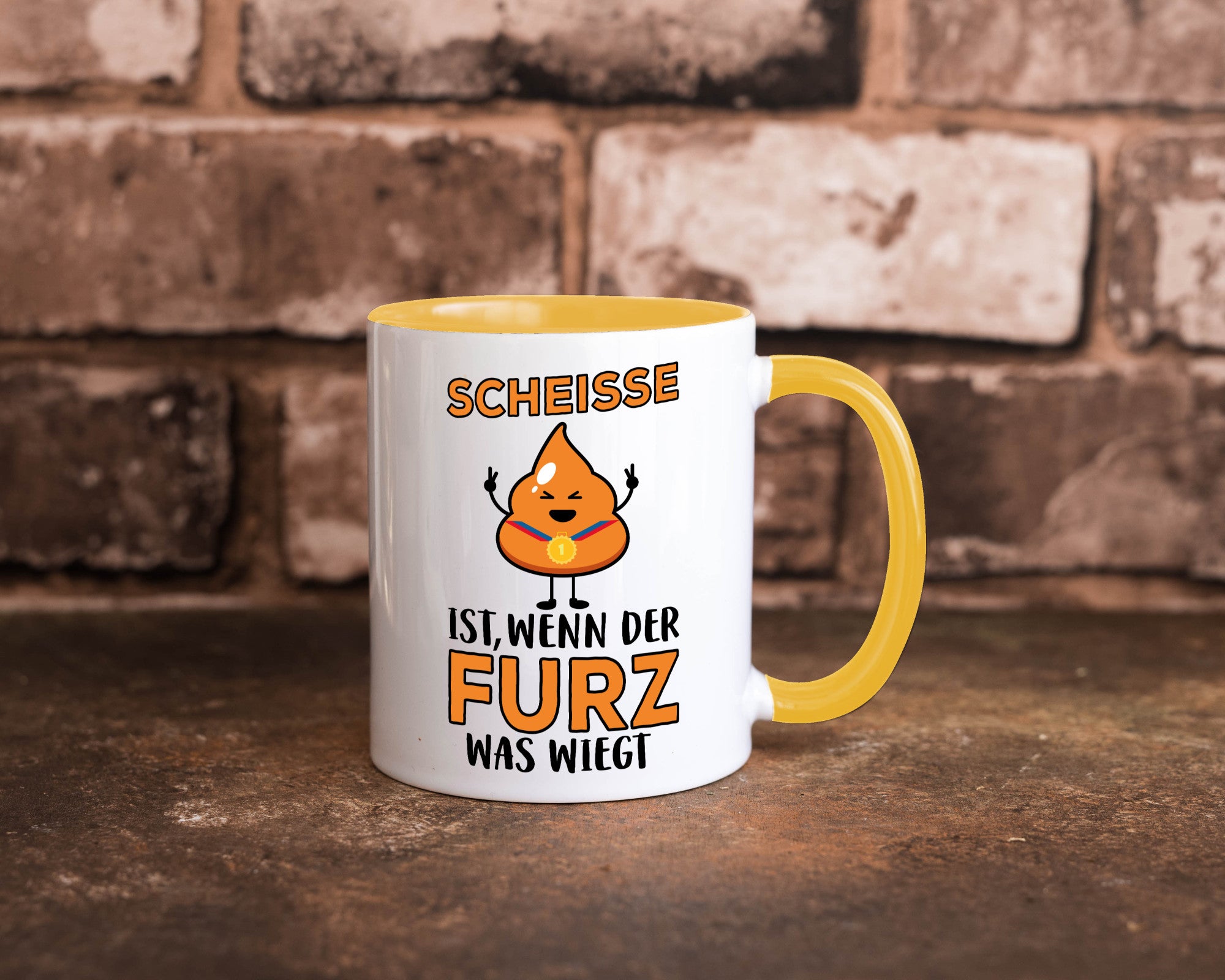 Scheisse ist lustiger Spruch Geschenk Humor Geschenkidee Tasse
