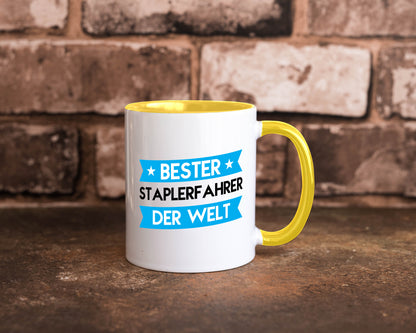 Bester Staplerfahrer | Gabelstapler Fahrer Geschenkidee Humor Tasse