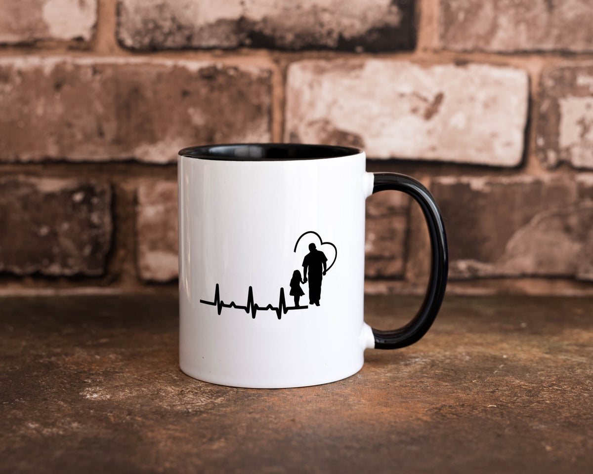 Vater Tochter Herz | Papa Vatertag Vaterliebe lustiger Spruch Geschenk Familie Tasse