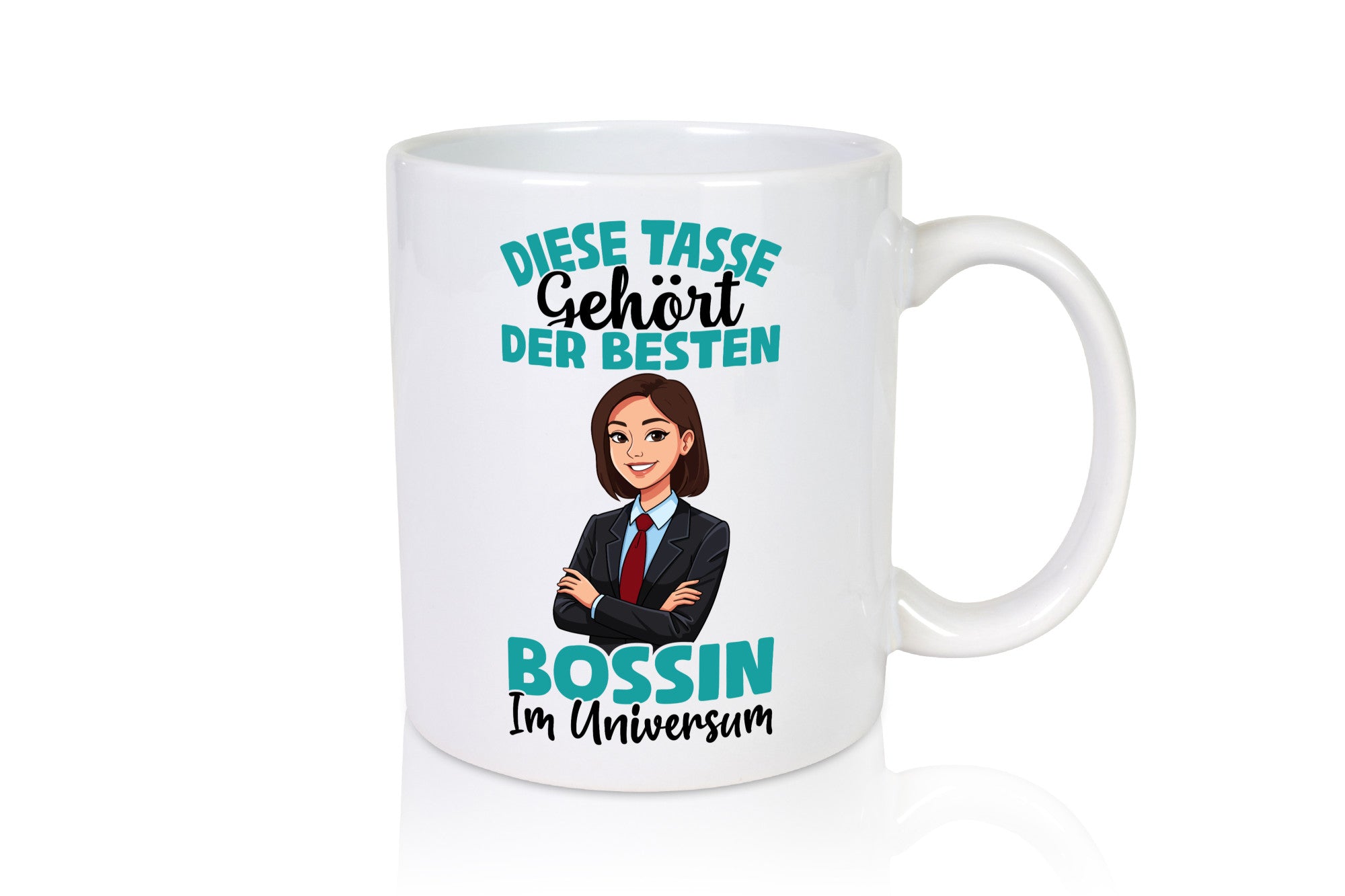 Im Universum: Bossin | Führungskraft Vorgesetzte Geschenkidee Humor Tasse